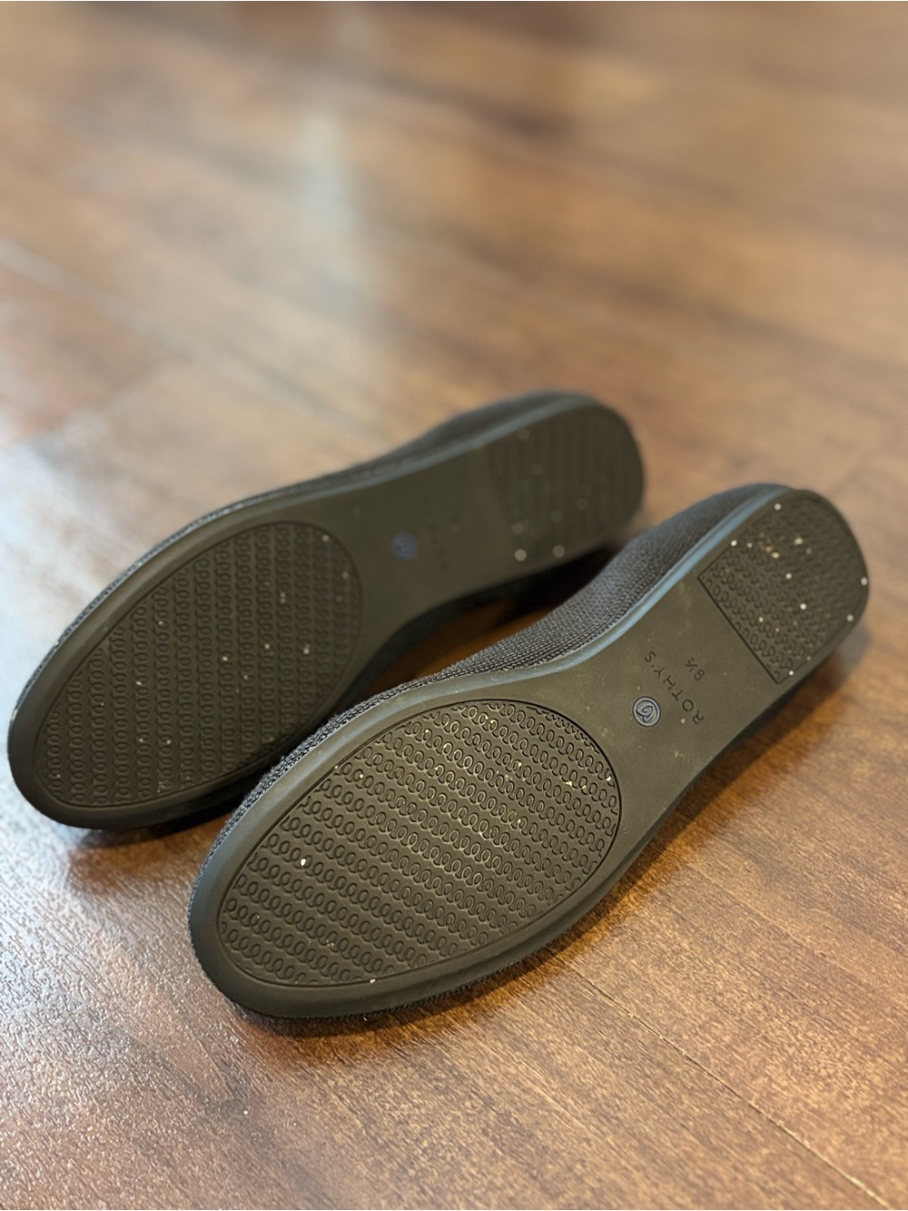 Rothy's Women’s The Flat Round Toe Black Ballet Flats Size 9.5 - Picture 7 of 7
